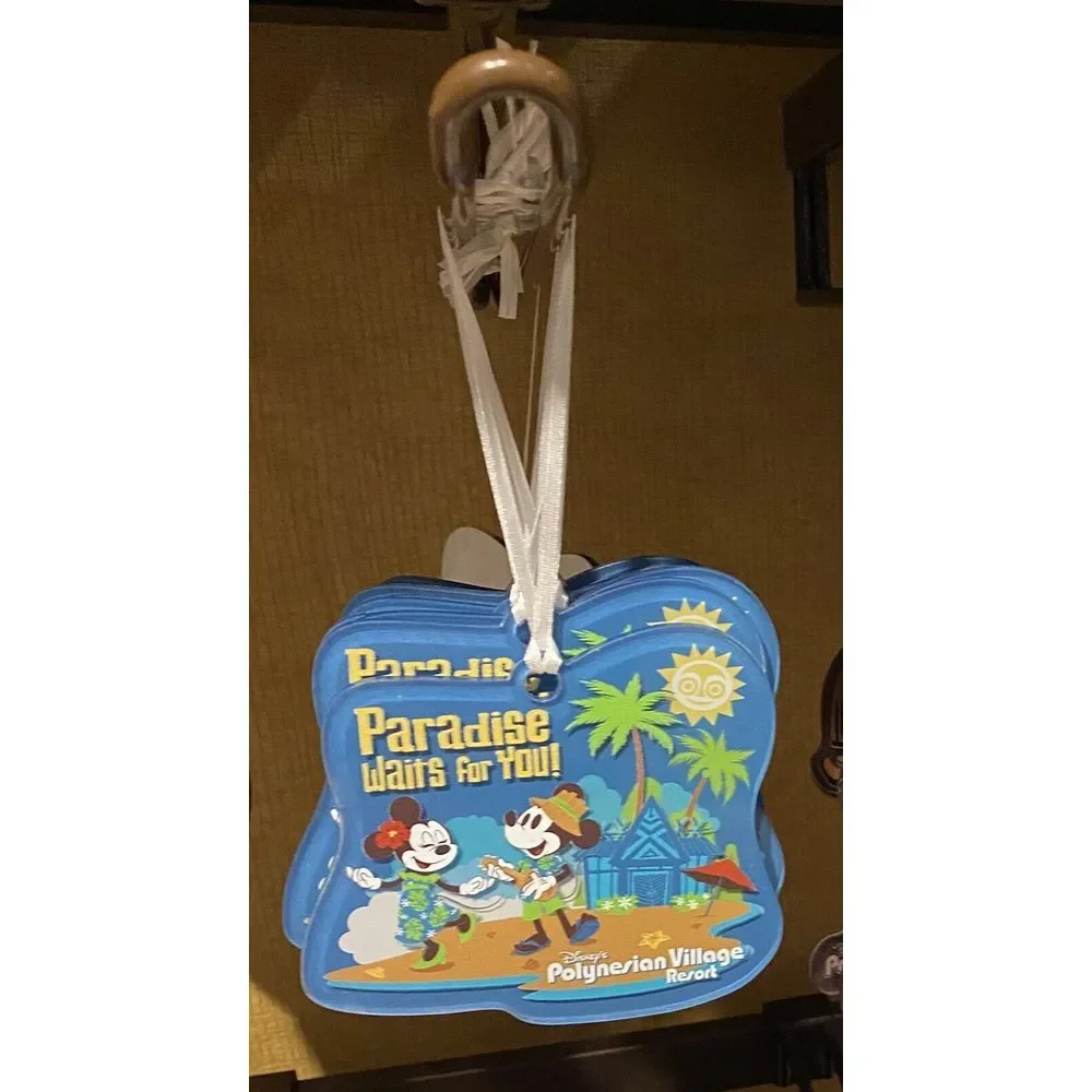2023 Disney Parks Polynesian Resort Mickey‎ & Minnie Mouse Acrylic Ornament NEW